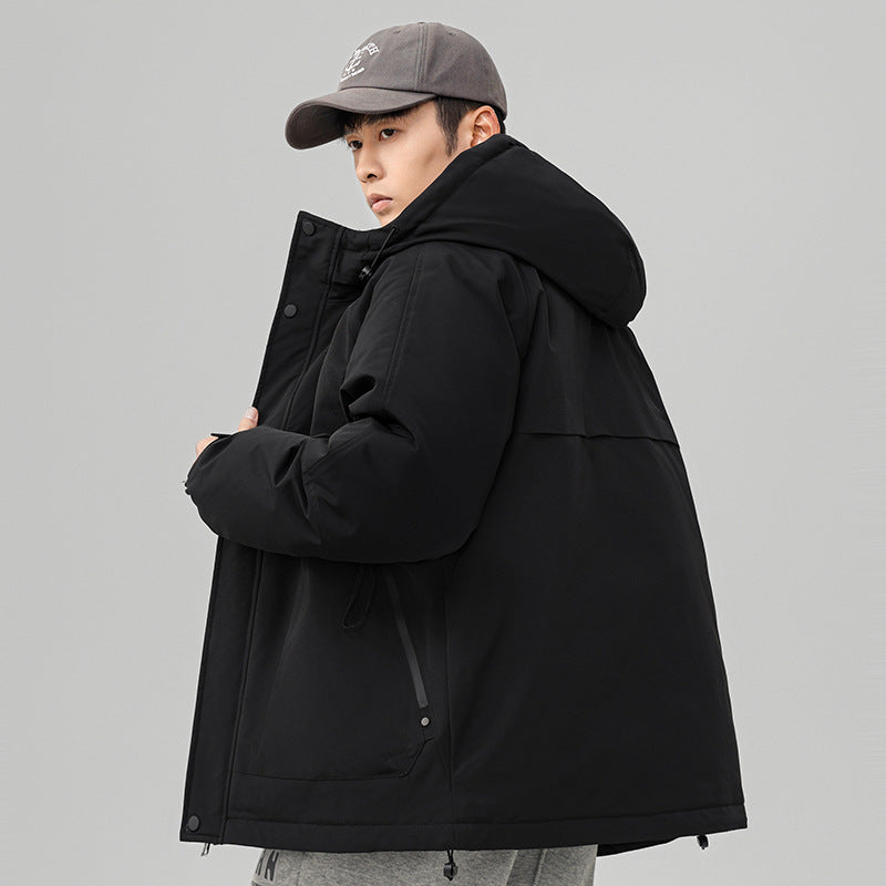 Men's Technical Winter Jacket with Adjustable Hood Collar Mune Fashion