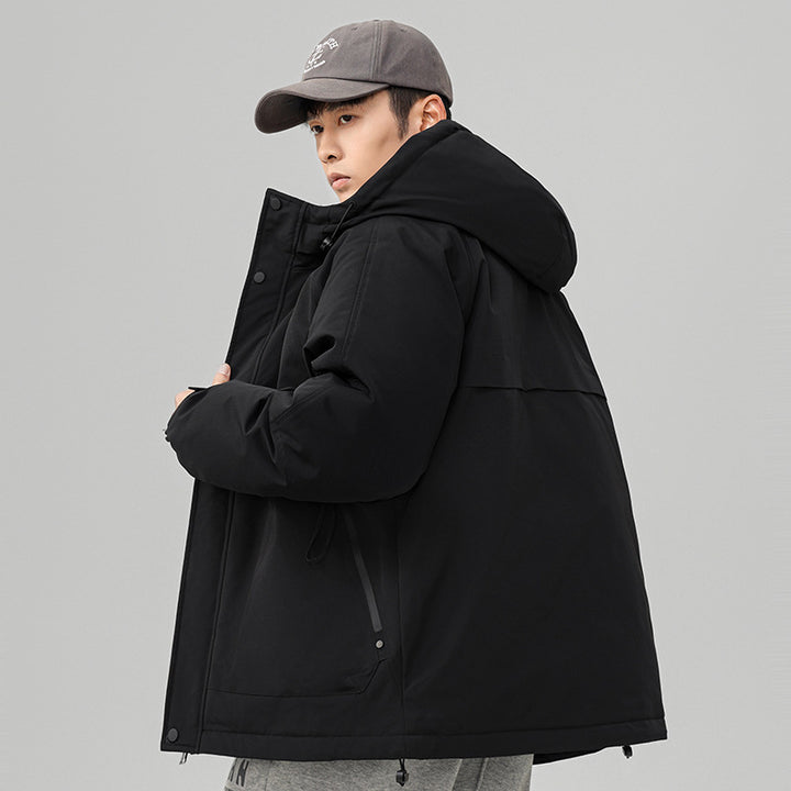 Men's Technical Winter Jacket with Adjustable Hood Collar Mune Fashion