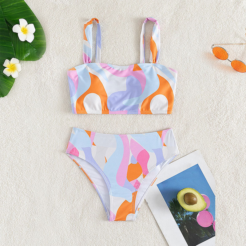 Women's Bikini Set with high-quality square design and elegant waistband height Mune Fashion