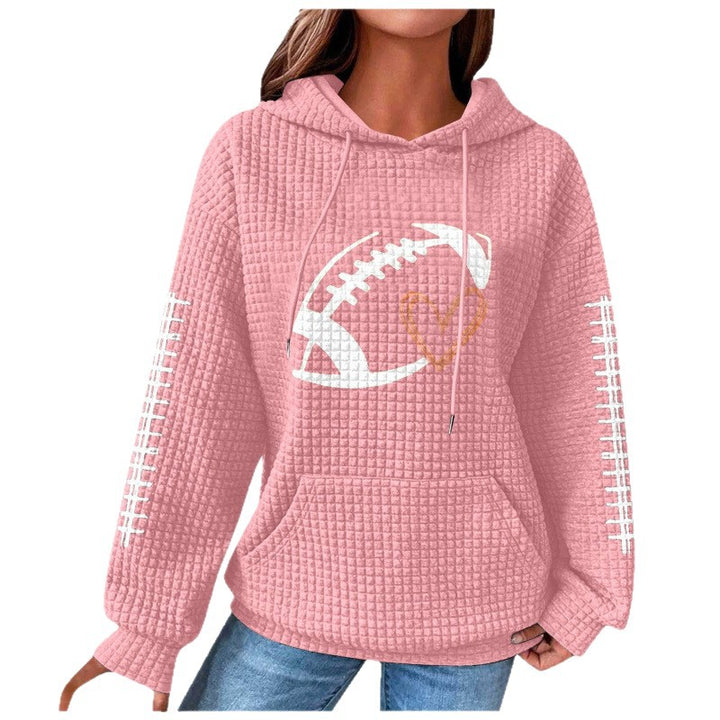 Women Comfortable Hoodie with Heart Design Mune Fashion