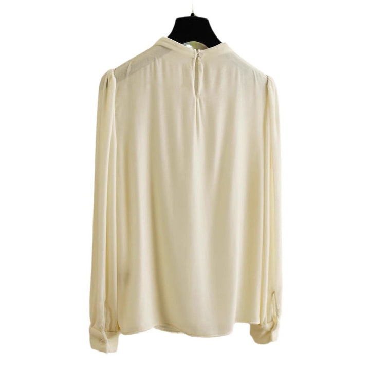 Women Elegant Blouse with Ruffle Detail Mune Fashion
