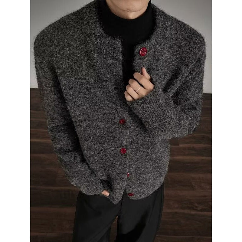 Men's Loose Button Cardigan Mune Fashion