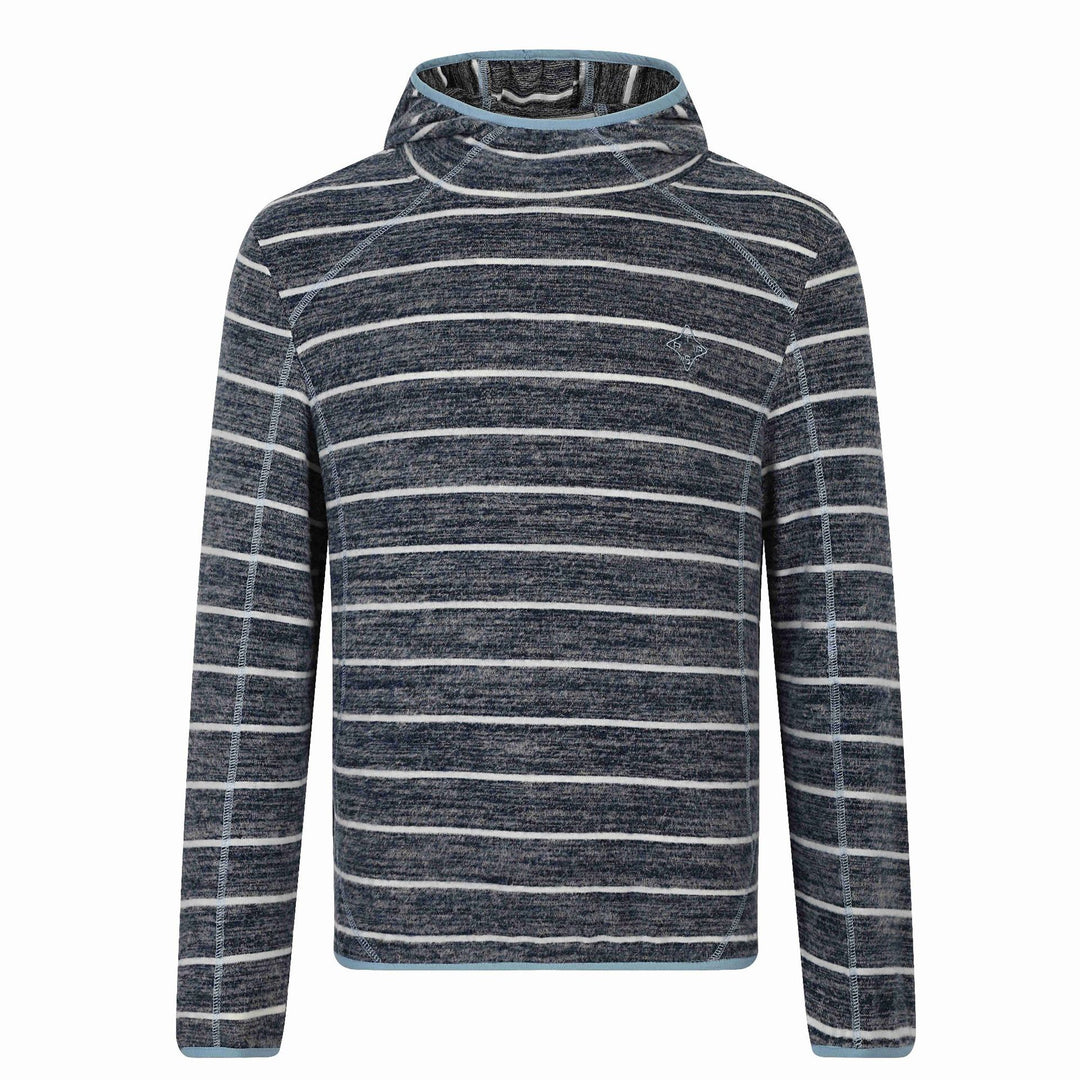 Unisex Striped Knit Half Collar Sweater with Raglan Sleeves Mune Fashion