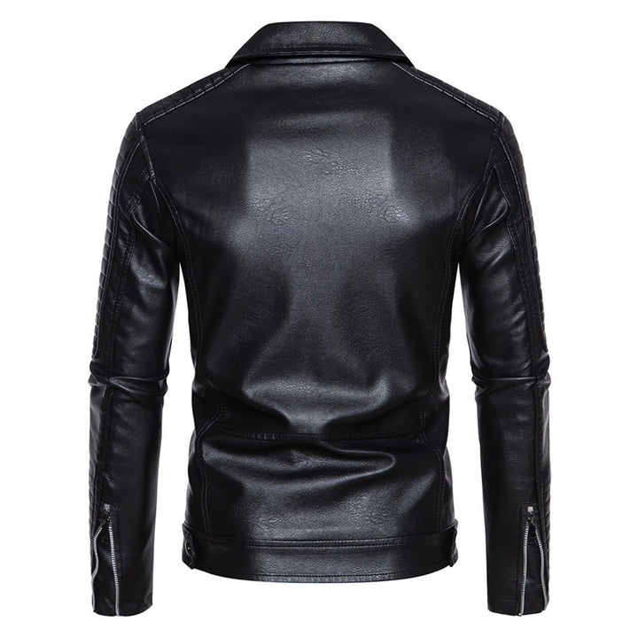 Men's Stylish Faux Leather Biker Jacket Mune Fashion