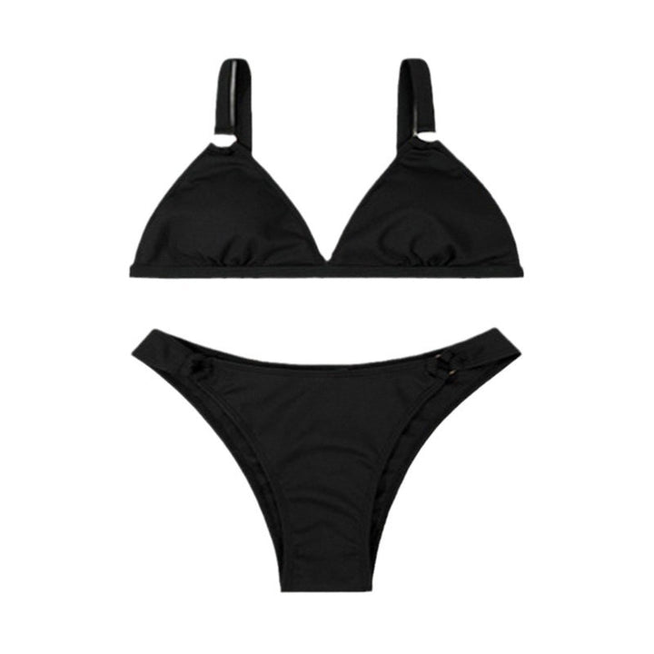 Ladies triangle bikini with noble rings Mune Fashion