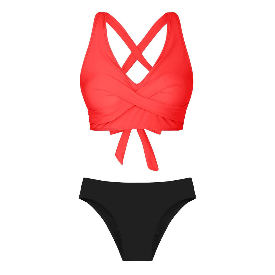Women's Two-Piece Swimsuit with Floral Design Mune Fashion