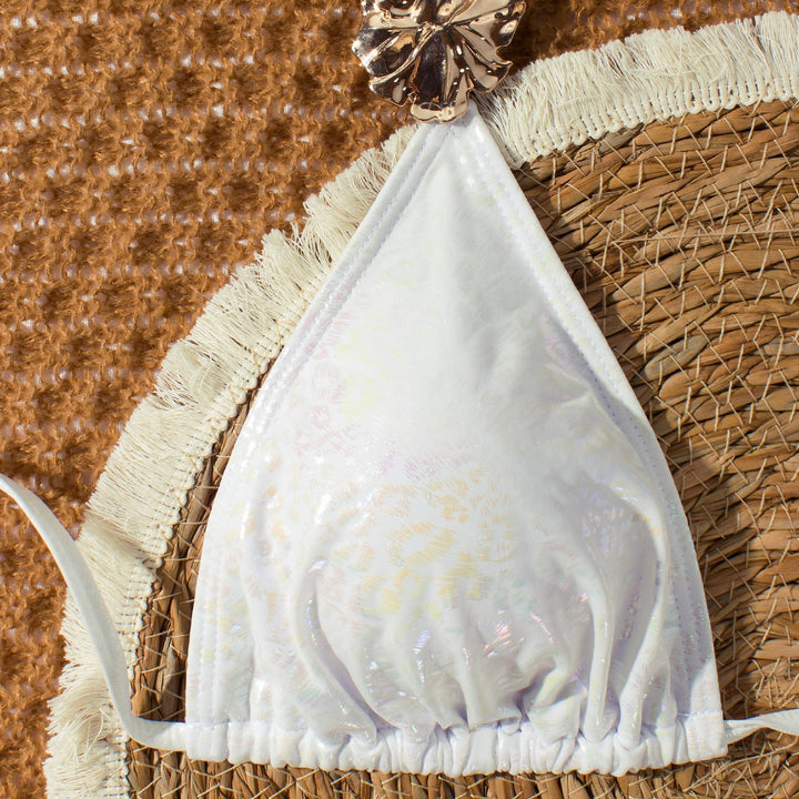 Women's triangle bikini with shimmering embellishments Mune Fashion