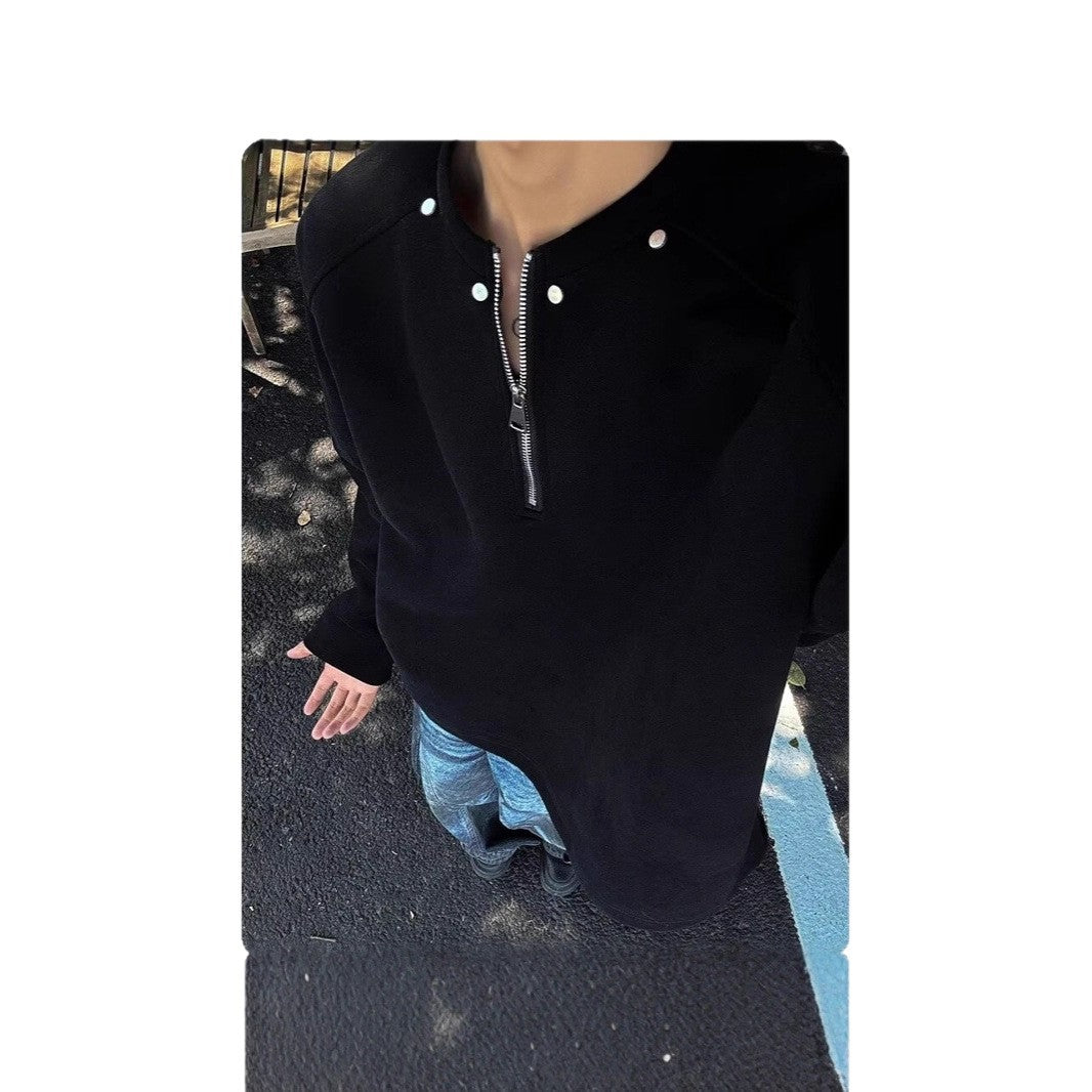 Men's High-Quality Stand-Up Collar Sweater Mune Fashion