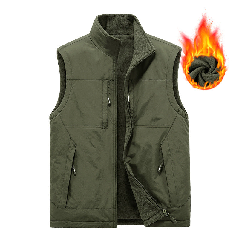 Men's Reversible Vest with Fleece Lining Mune Fashion