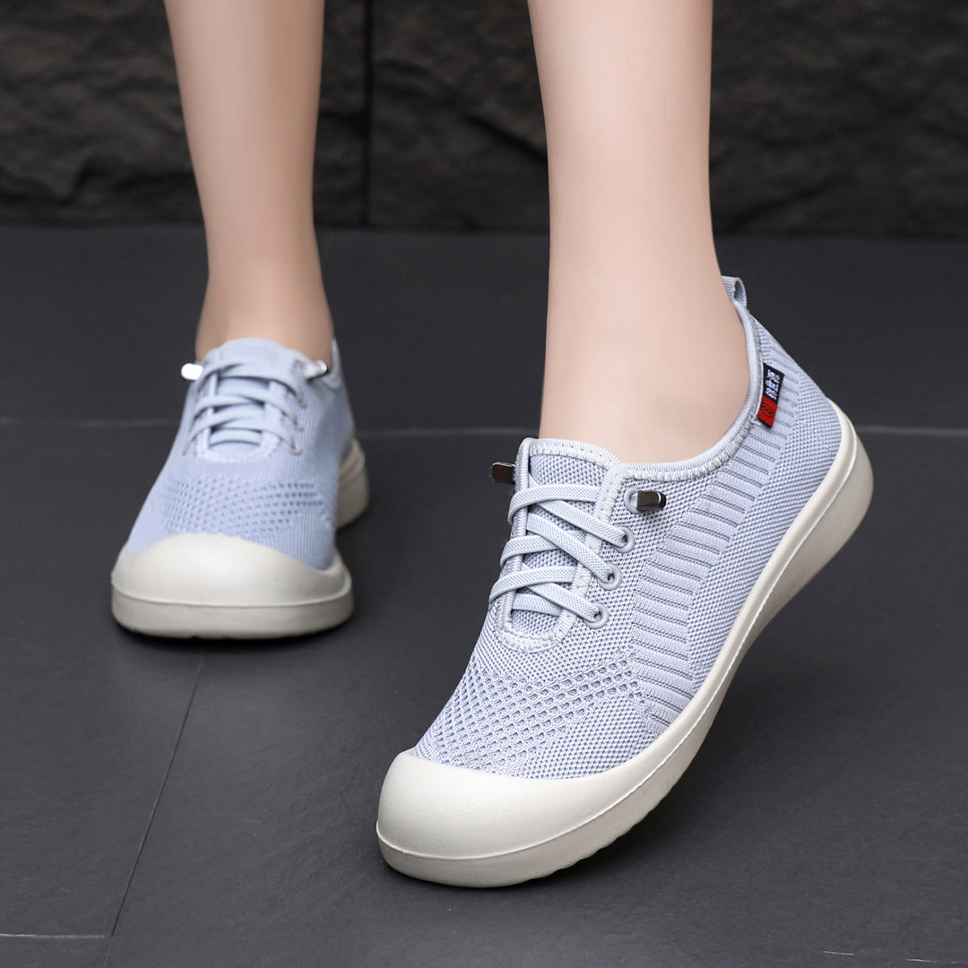 Women nan lightweight breathable knit slip-on leisure shoe with cushioning lightweight sole Mune Fashion