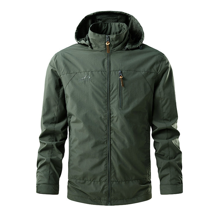 Men's Lightweight Functional Jacket with Removable Hood Mune Fashion