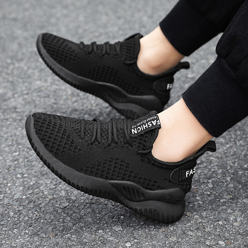 Unisex Breathable Knit Sneaker with Cushioned Sole and Slip-On Fit Mune Fashion