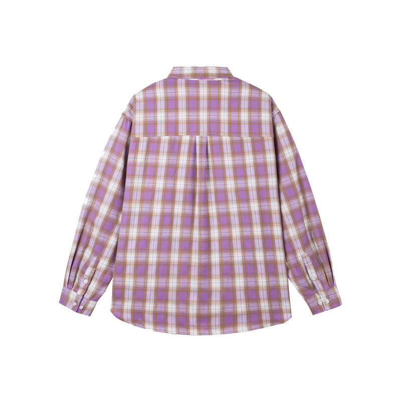 Women Oversized Check Shirt with Longline Cut, Chest Pocket and Rounded Hem Mune Fashion