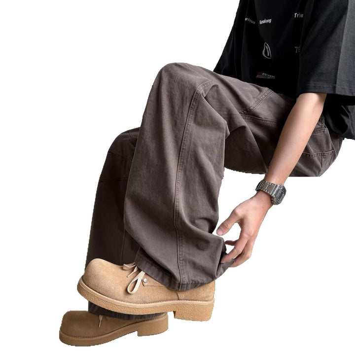 Men's Casual and Comfortable Wide Cargo Pants Mune Fashion