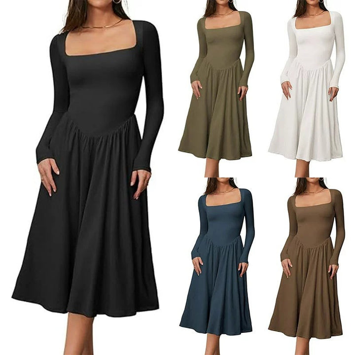 Women's Elegant Long Sleeve Summer Dress Mune Fashion