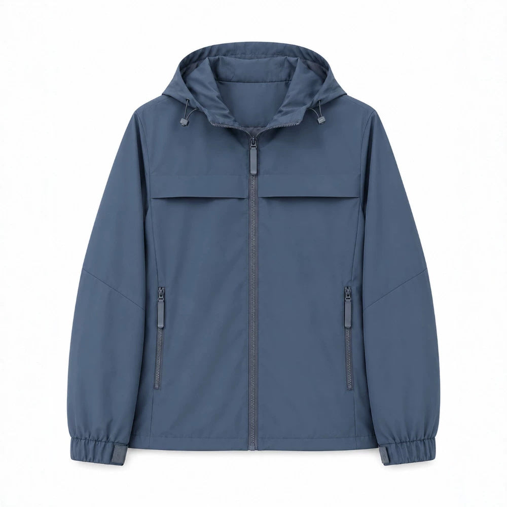 Men's Light Transition Jacket with Adjustable Hood Mune Fashion