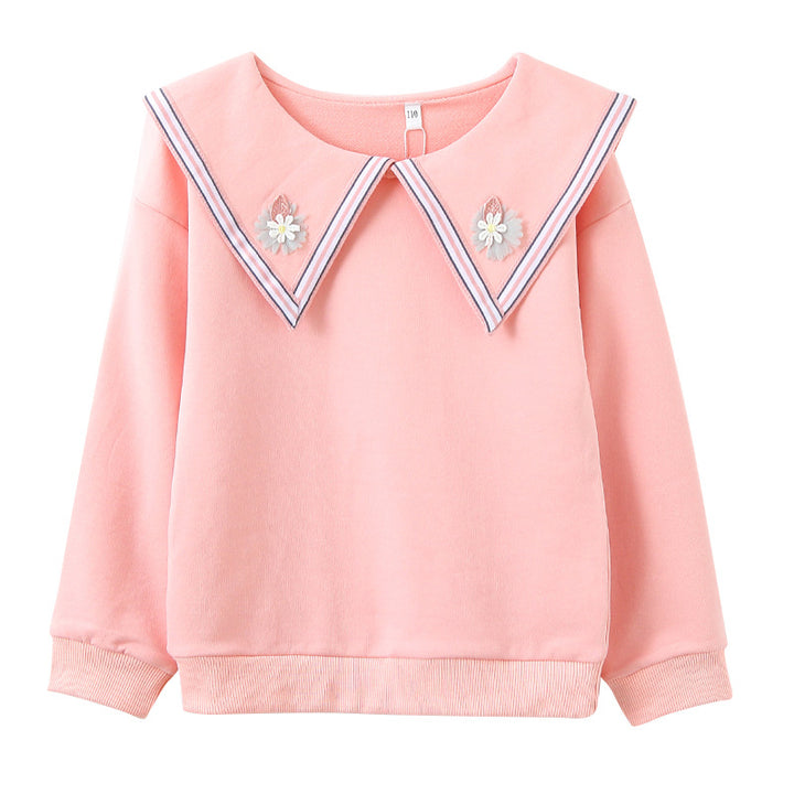 Women's sweatshirt with striking collar Mune Fashion