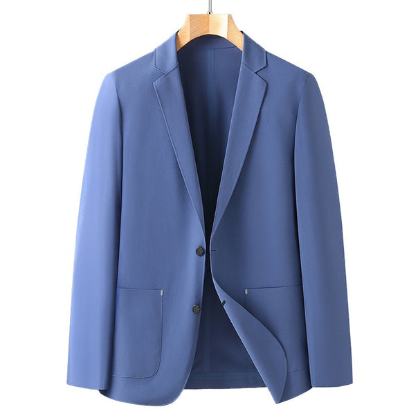 Men's Unlined Travel Blazer with Light Stretch Quality and Patch Pockets Mune Fashion