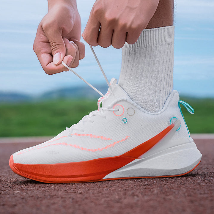 Unisex light street sneakers with breathable knitted upper material, reactive hollow core midsole and grippy profile outsole Mune Fashion