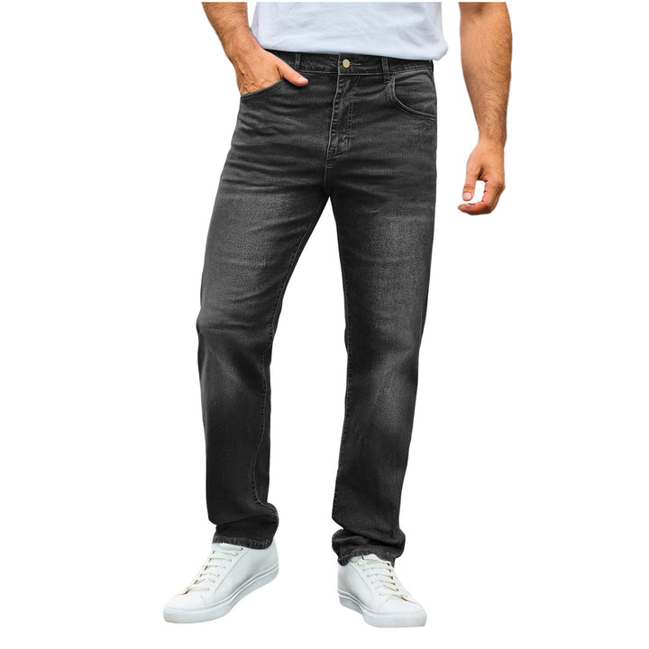 Men's casual straight-leg jeans with mid-rise and comfort stretch Mune Fashion