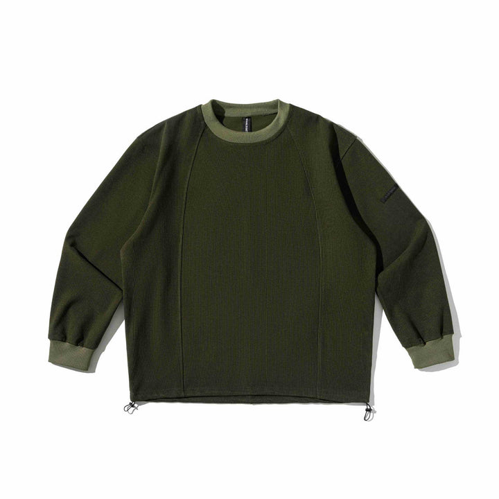 Men's ribbed sweatshirt with drawstring and raglan sleeves Mune Fashion
