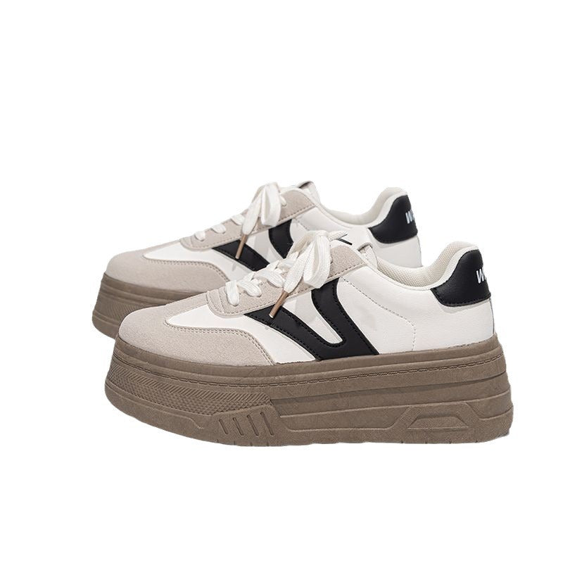 Ladies' Platform Sneakers with Fashionable Decoration Mune Fashion