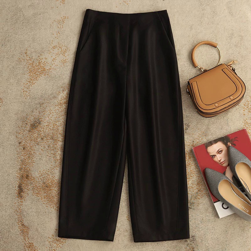 Women Elegant and Flowing Palazzo Trousers Drune