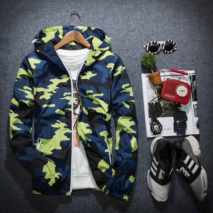 Men's Fashion Camouflage Pattern Transition Jacket Mune Fashion