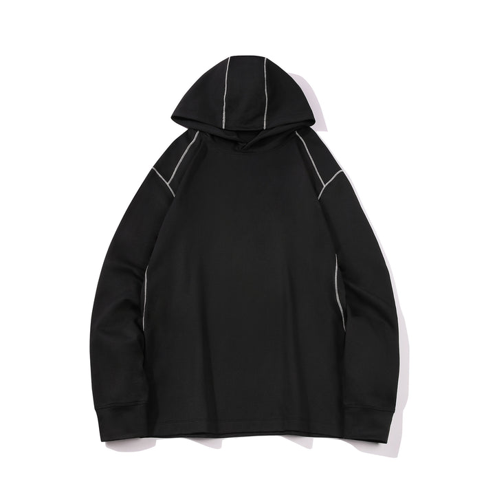 Men's Oversized Hoodie made of heavy cotton blend with contrast stitching and raglan sleeves Mune Fashion