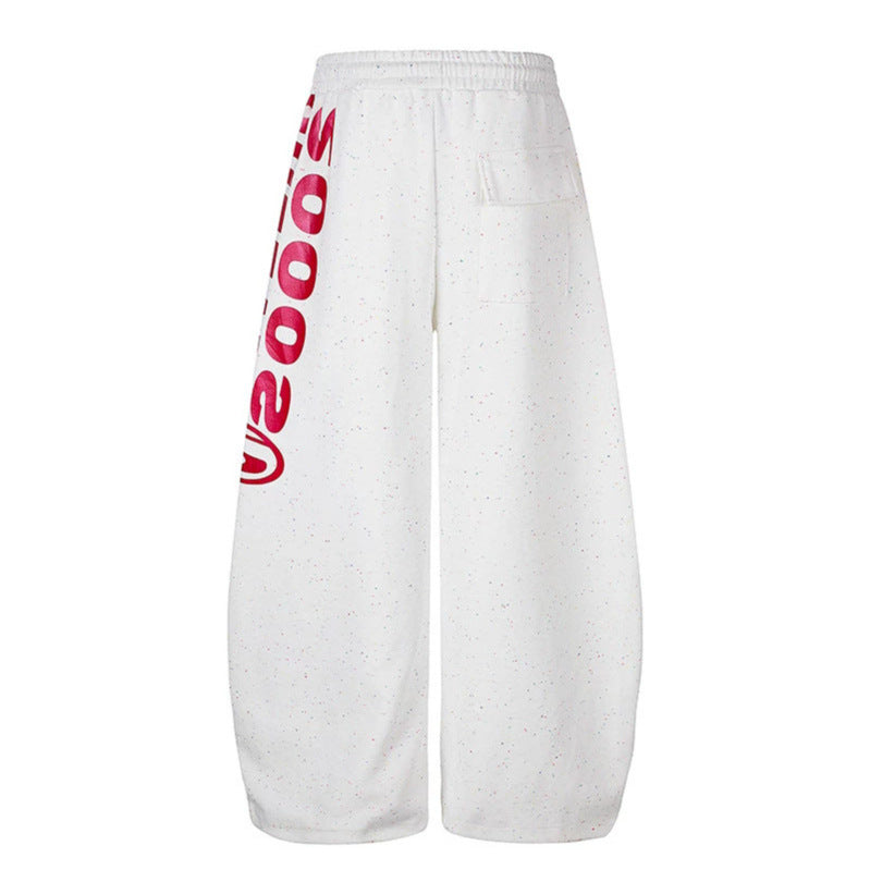 Women's Wide Culotte Sweatpants made of French Terry with high comfort waistband, drawstring, and adjustable hem.