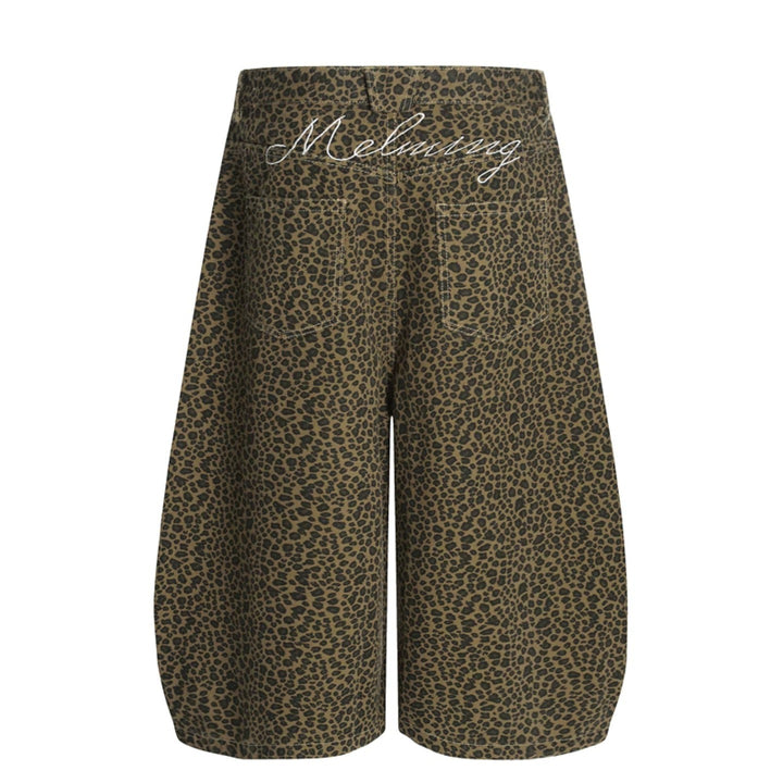 Women's Fashion Wide-Leg Culotte with Animal Print