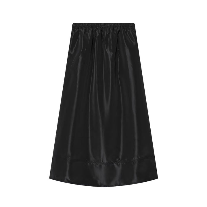 Women Cropped Bomber Jacket made of Satin Look with Zipper and Elastic Hem Mune Fashion