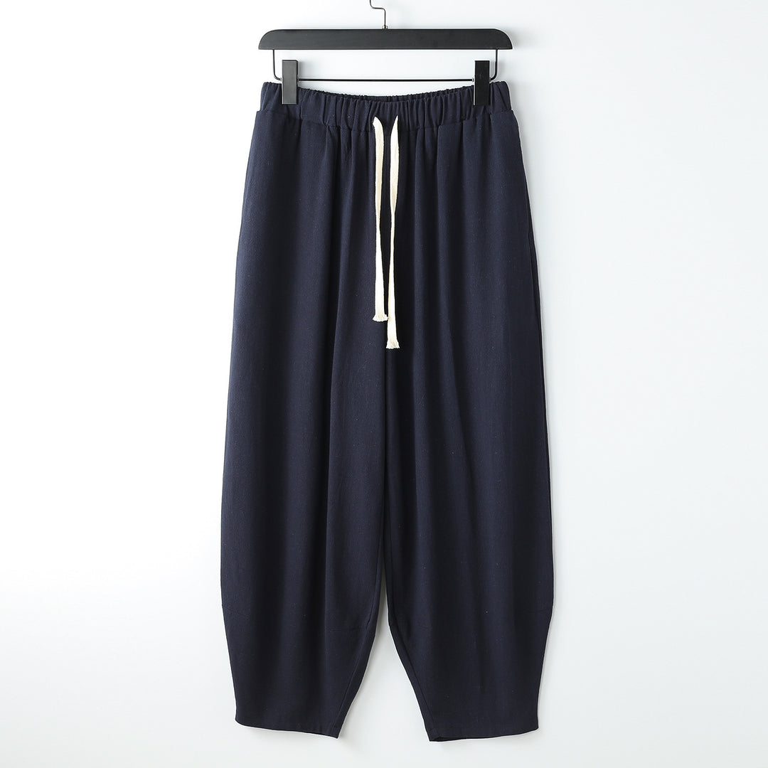 Women Casual Harem Jogger Pants with High Elastic Waistband and Drawstring Mune Fashion