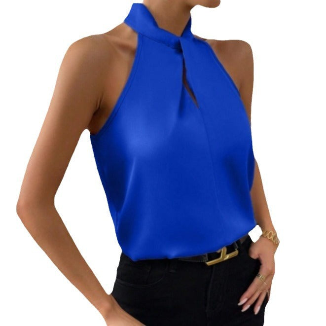 Mune Fashion | Women's Knot Neck Style Top Silk
