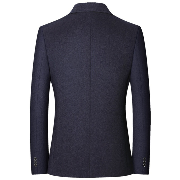 Men's tailored wool blend blazer with notch lapels and elegant button closure Mune Fashion