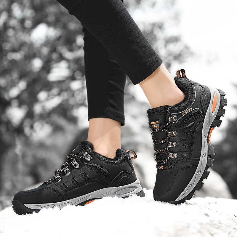 Women's Insulated Winter Trekking Half Shoes with Waterproof Surface and Grippy Multi-Zone Sole Mune Fashion