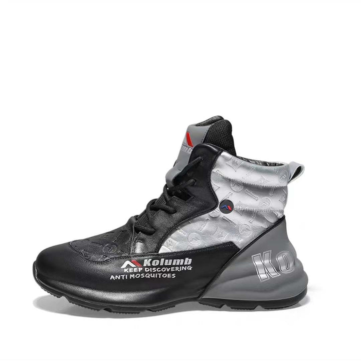 Men's High-Top Performance Sneaker made of breathable synthetic leather with shock-absorbing sole Mune Fashion