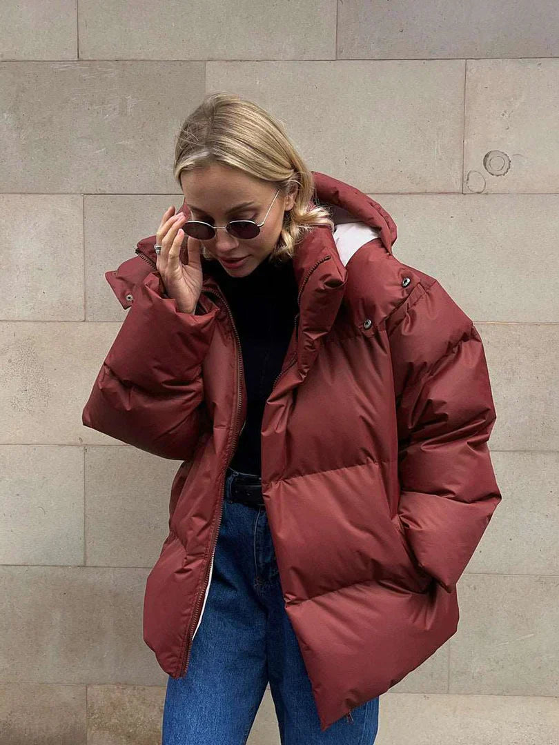 Mune | Puffer Jacket Brown Warm Winter Jacket Comfortable