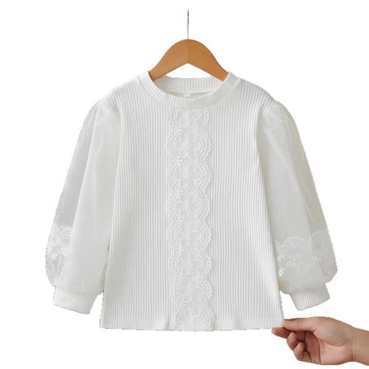 Women's stylish blouse with voluminous tulle sleeves Mune Fashion