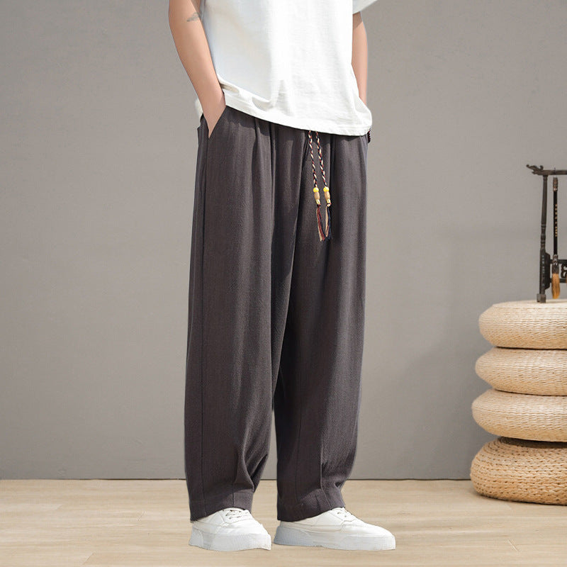Men's harem pants in oversized baggy style with drawstring and elastic waistband Mune Fashion