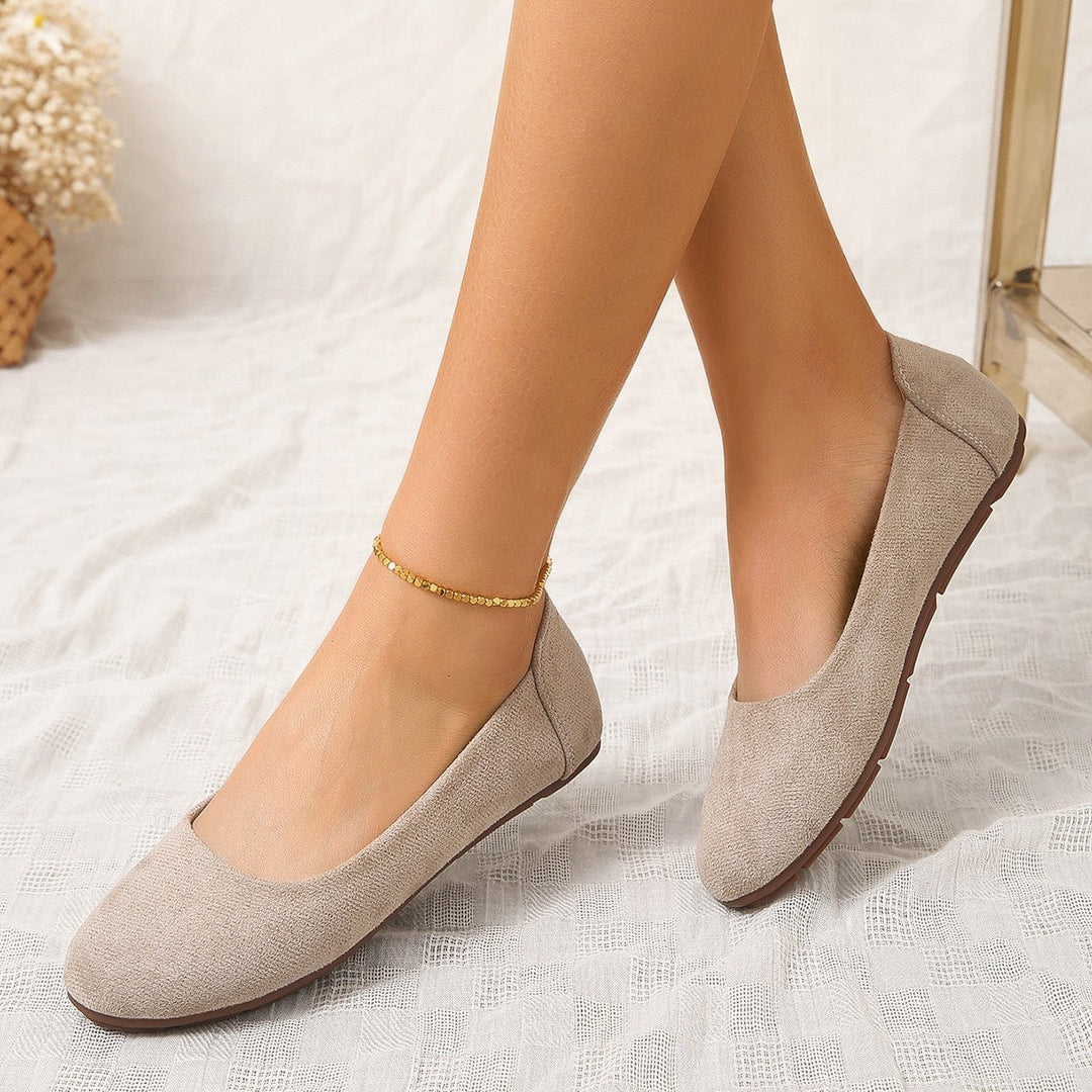 Women's Comfortable Slippers with Soft Suede Upper and Non-slip Sole Mune Fashion