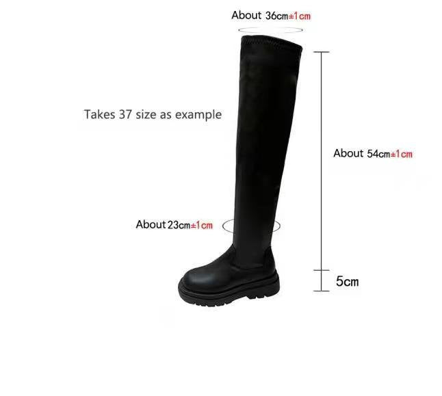 Ladies Over-the-knee Boots Mune Fashion