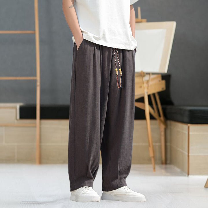 Men's harem pants in oversized baggy style with drawstring and elastic waistband Mune Fashion