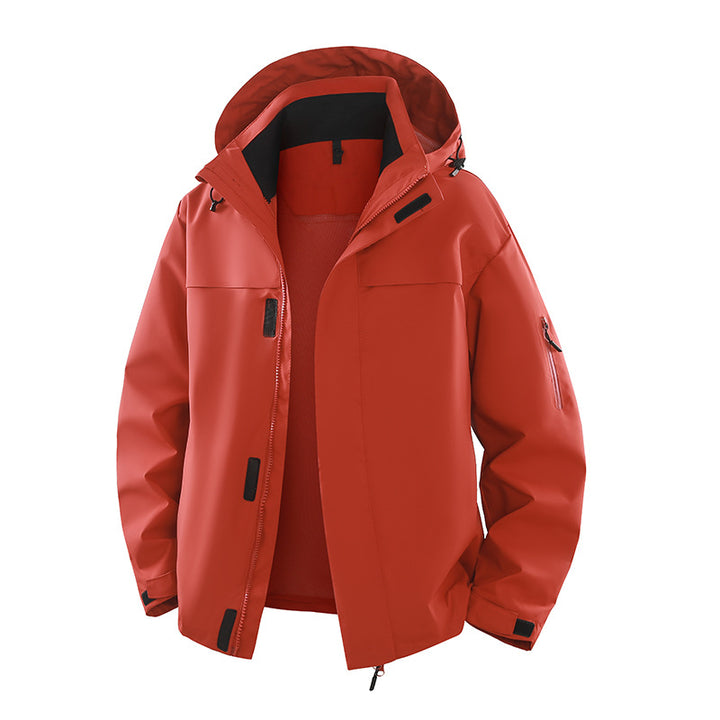 Men's Urban Softshell Outdoor Jacket with Hood, Concealed Zipper and Multiple Pockets Mune Fashion