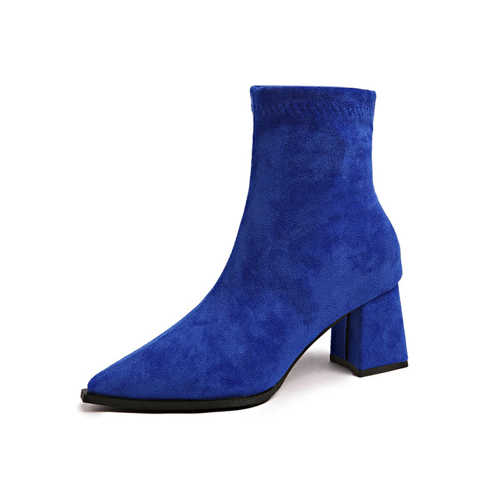 Ladies elegant and stylish ankle boots with block heel Mune Fashion