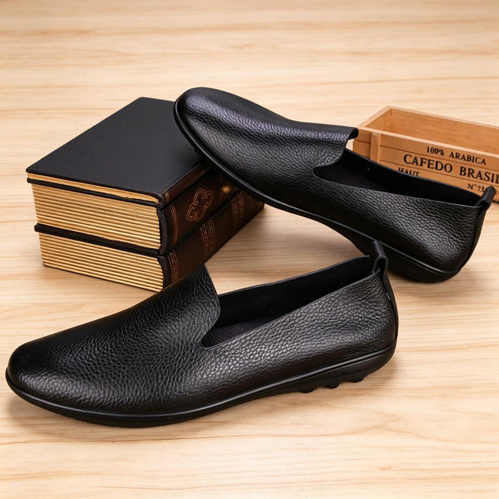 Men's Elegant Leather Moccasins Mune Fashion