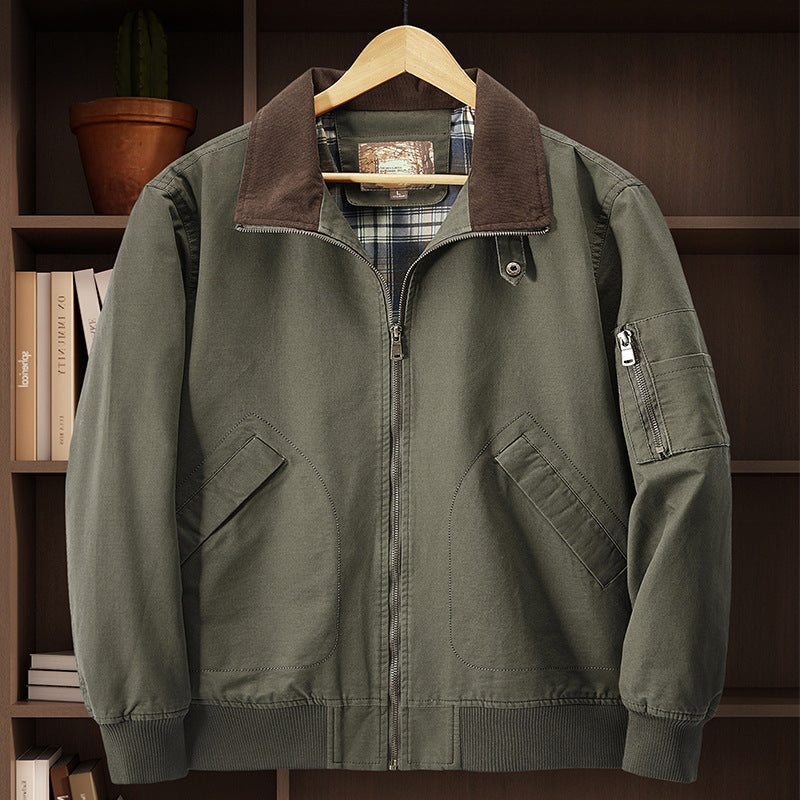 Men's Cord Collar Field Jacket Mune Fashion