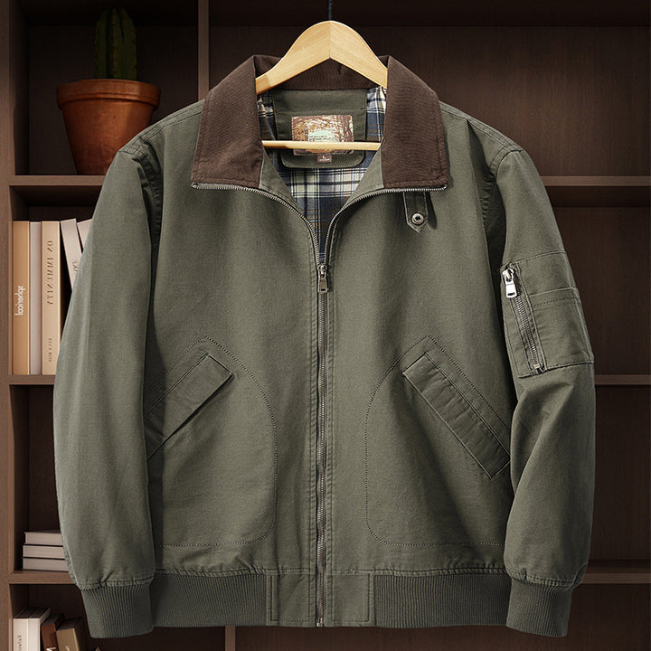 Men's Cord Collar Field Jacket Mune Fashion