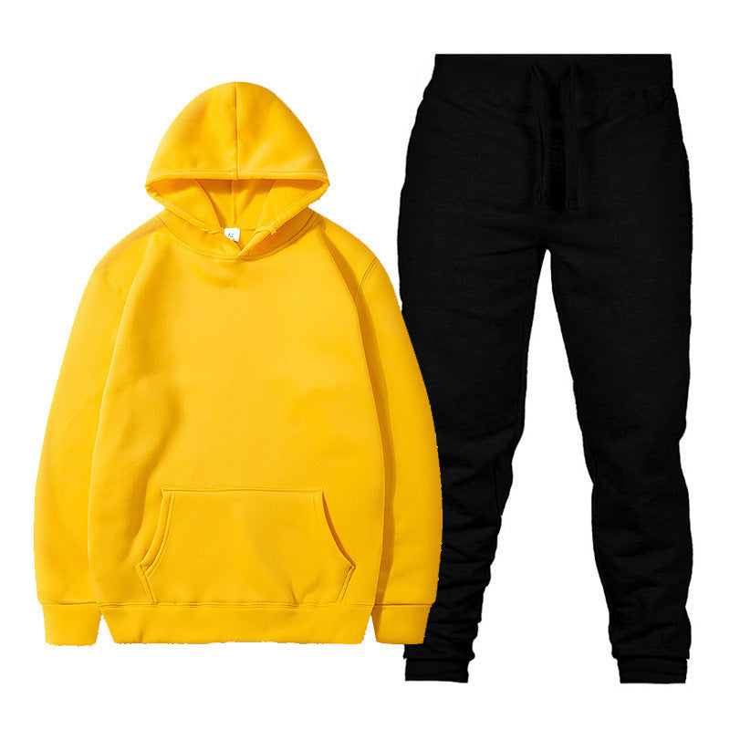 Unisex nan comfortable hoodie jogging suit set with kangaroo pocket, elastic drawstring waistband and ribbed cuffs Mune Fashion