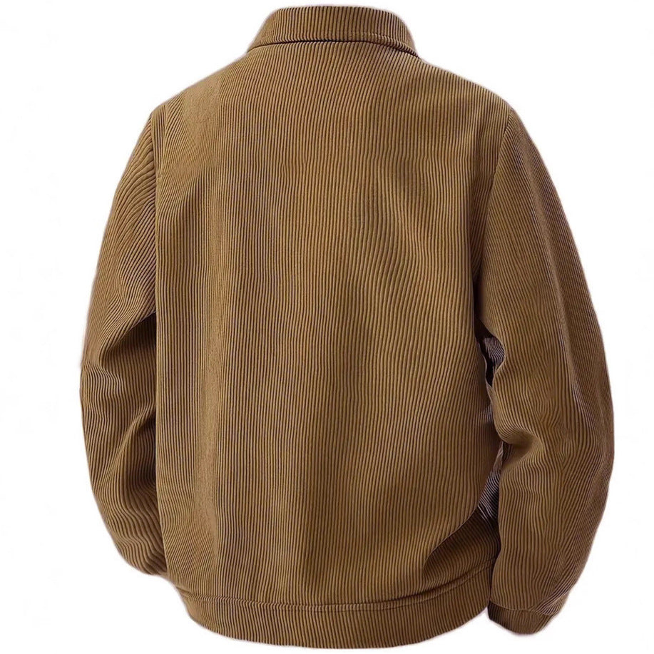 Men's cord jacket in the classic work jacket style with snap buttons and chest pockets Mune Fashion